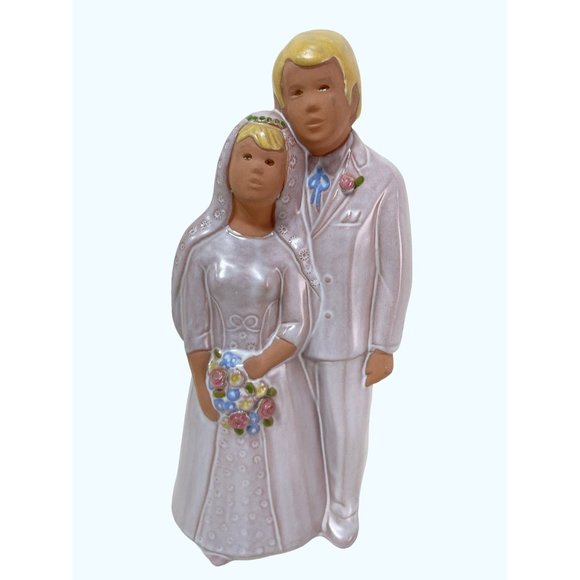 Risberg Swedish Scandinavian Wedding JIE Gantofta Sweden 10" Bride and Groom Pot - Picture 1 of 6